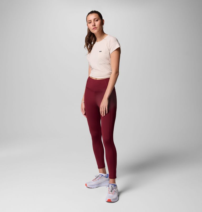 Women's Boundless Trek Leggings, Color: Rich Wine, image 2