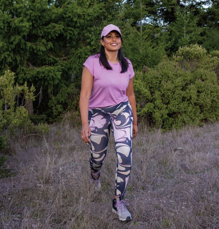Women's Boundless Trek Leggings, Color: Nocturnal Eddies, image 7