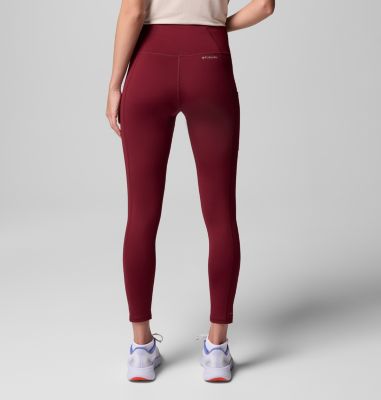Women's Boundless Trek Leggings, Color: Rich Wine, image 3