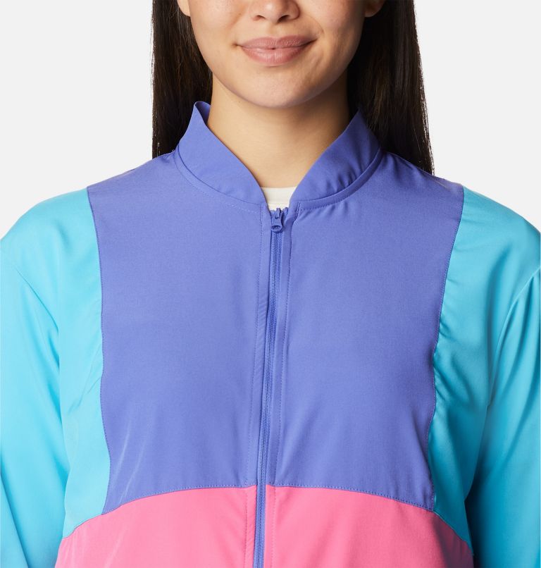 Women's Columbia Hike Jacket, Color: Wild Geranium, Purple Lotus, Atoll, image 4