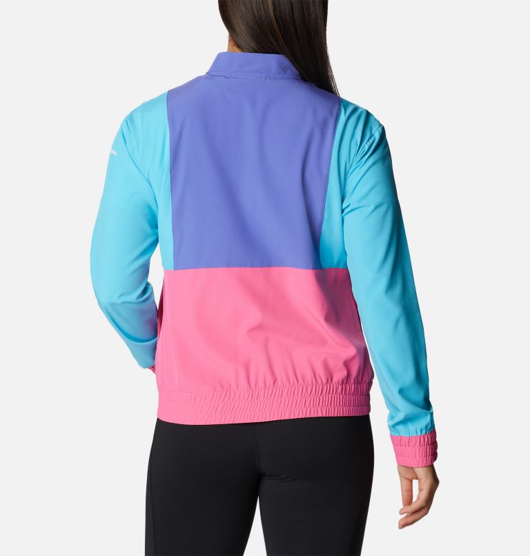 Women's Columbia Hike Jacket, Color: Wild Geranium, Purple Lotus, Atoll, image 2