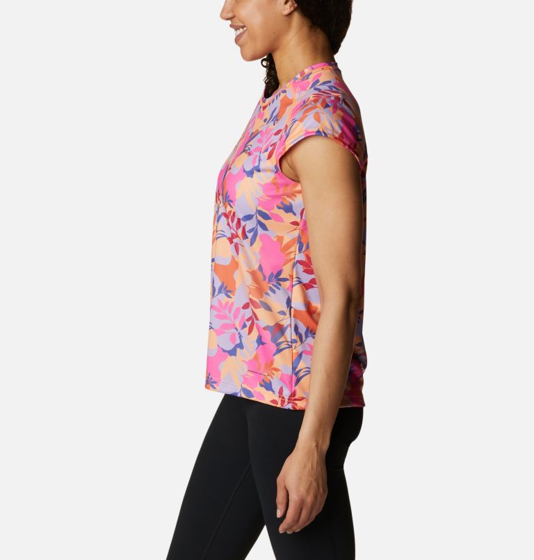 Thumbnail: Women's Summerdry Printed Shirt, Color: Wild Geranium, Floriated, image 3