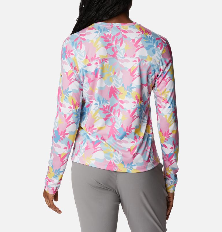 Thumbnail: Women's Summerdry Long Sleeve Printed Shirt, Color: White, Floriated, image 2