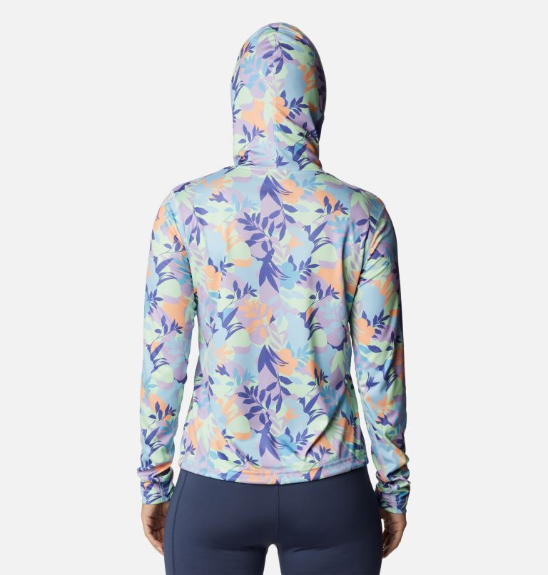 Thumbnail: Women's Summerdry Long Sleeve Printed Hoodie, Color: Frosted Purple, Floriated, image 2
