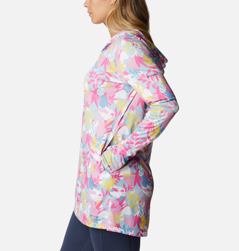 Thumbnail: Summerdry Coverup Printed Tunic | 101 | S, Color: White, Floriated, image 3