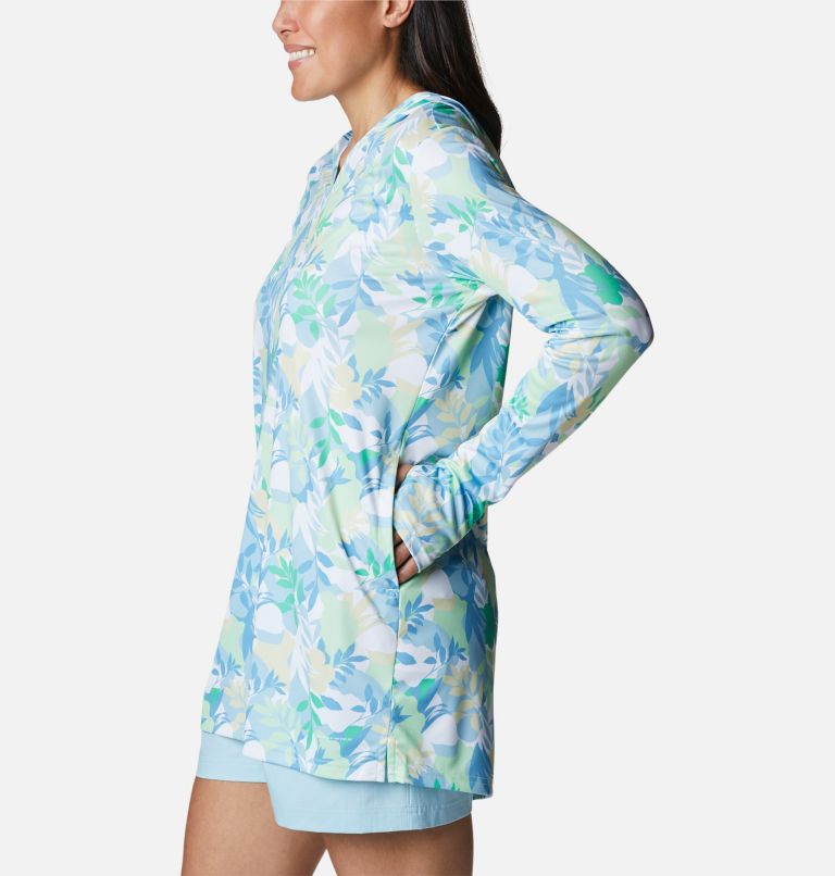 Thumbnail: Women's Summerdry Coverup Printed Tunic, Color: Key West, Floriated, image 3