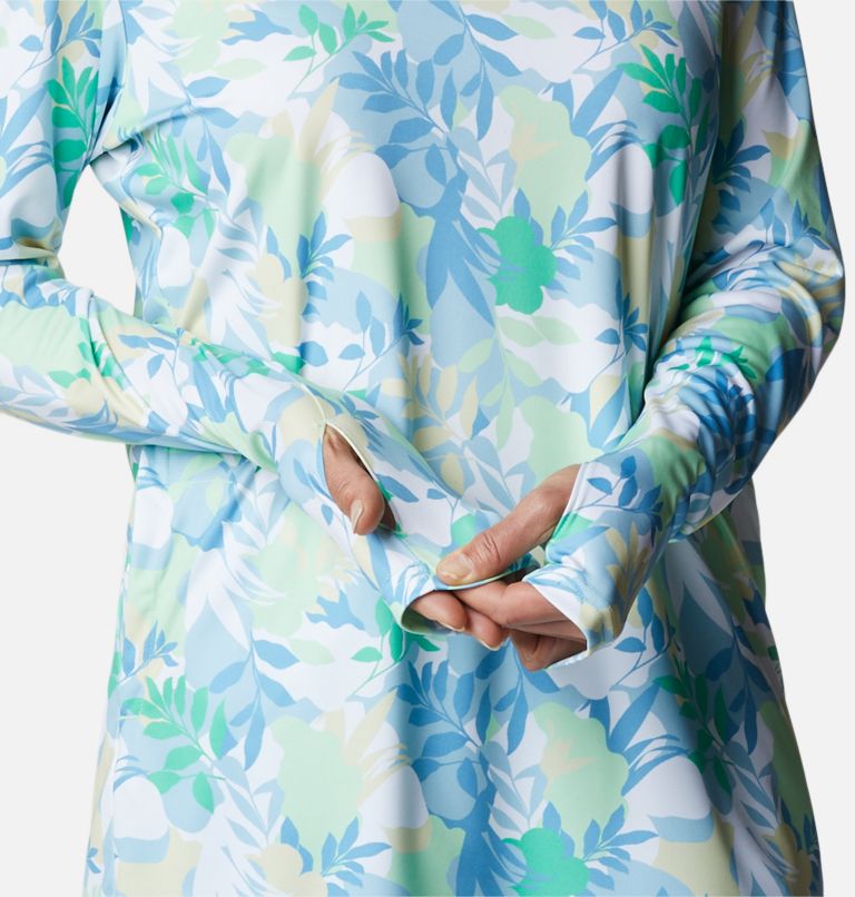 Women's Summerdry Coverup Printed Tunic, Color: Key West, Floriated, image 5