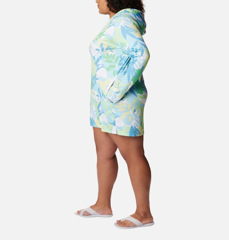Thumbnail: Women's Summerdry Coverup Printed Tunic - Plus Size, Color: Key West, Floriated, image 3