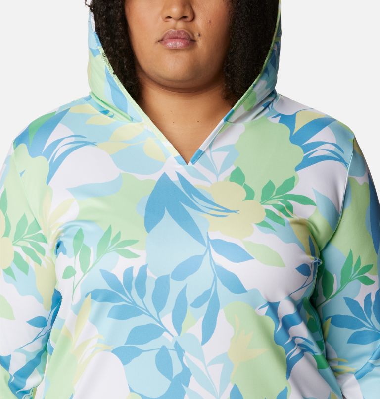 Thumbnail: Women's Summerdry Coverup Printed Tunic - Plus Size, Color: Key West, Floriated, image 4