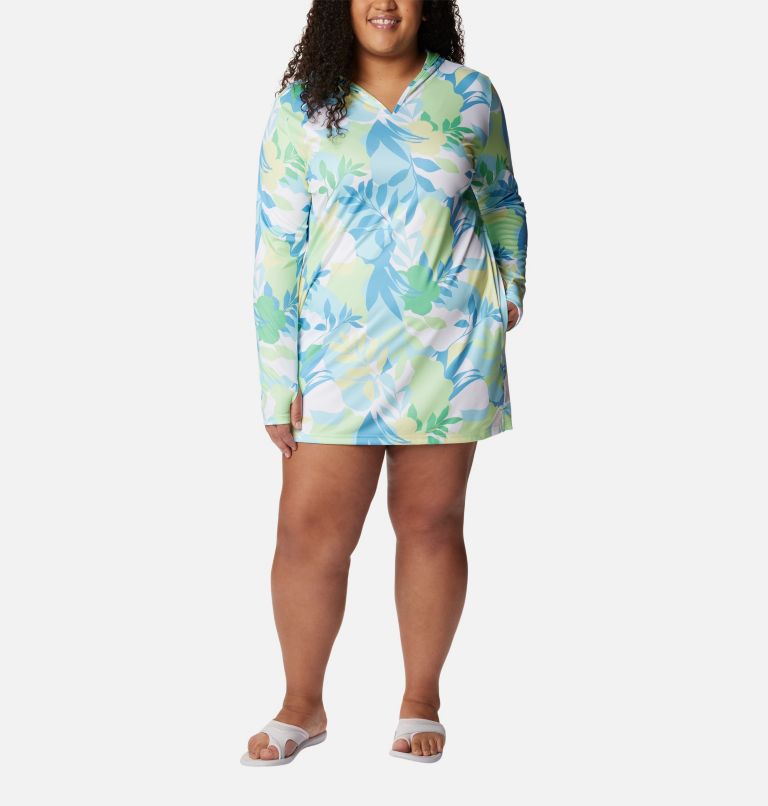 Women's Summerdry Coverup Printed Tunic - Plus Size, Color: Key West, Floriated, image 1