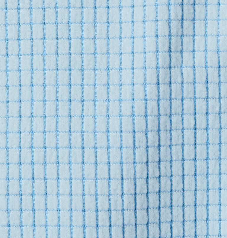Women's Boundless Trek Grid Fleece, Color: Vista Blue Heather, Spring Blue, image 6