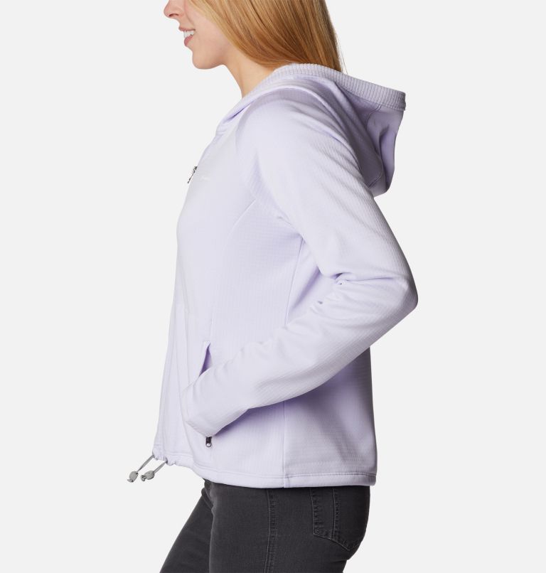Thumbnail: Manteau en tissu polaire quadrillé Boundless Trek Femme, Color: Purple Tint Heather, image 3