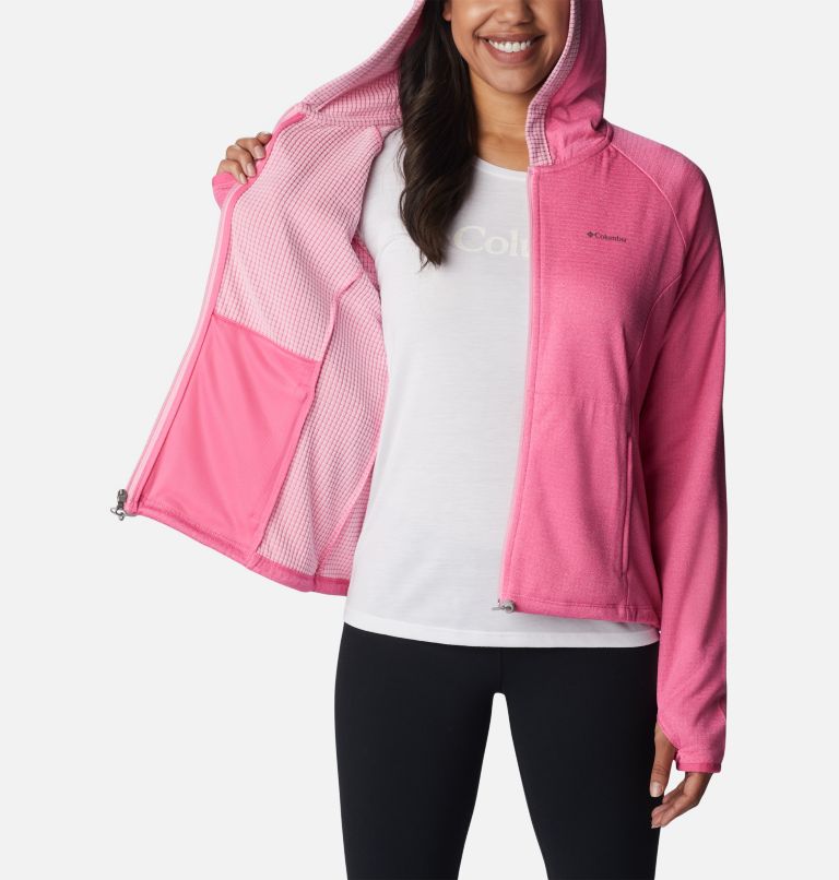 Boundless Trek Grid Fleece | 656 | XL, Color: Wild Geranium Heather, Wild Rose, image 5