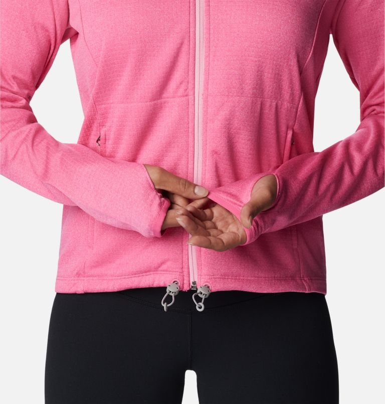 Manteau en tissu polaire quadrillé Boundless Trek Femme, Color: Wild Geranium Heather, Wild Rose, image 7
