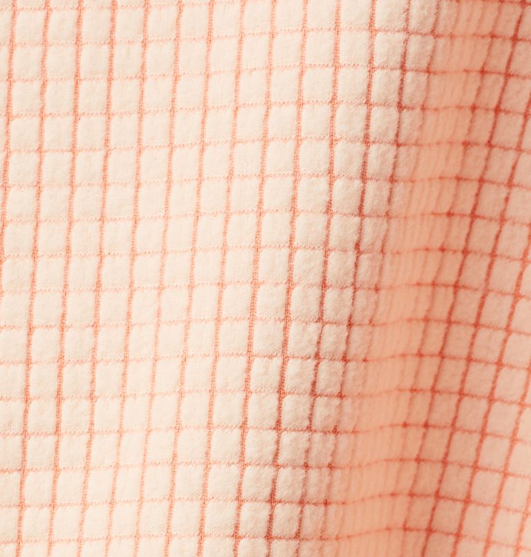 Women’s Boundless Trek Grid Fleece - Plus Size, Color: Summer Peach Heather, Peach Blossom, image 6