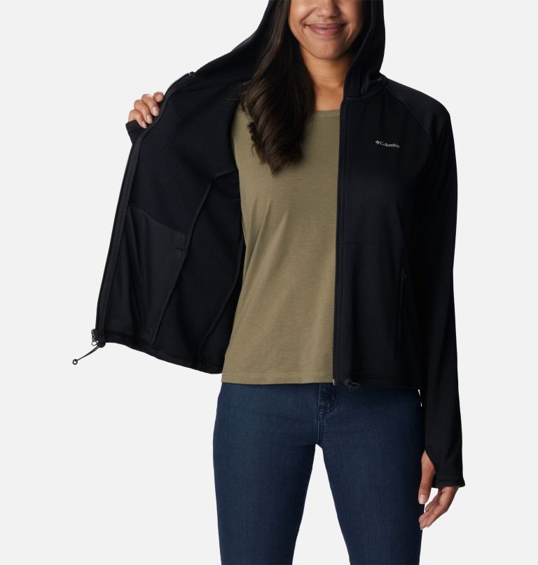 Boundless Trek Grid Fleece-Jacke für Frauen, Color: Black Heather, image 5