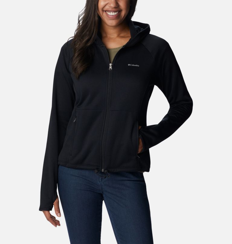 Boundless Trek Grid Fleece-Jacke für Frauen, Color: Black Heather, image 1