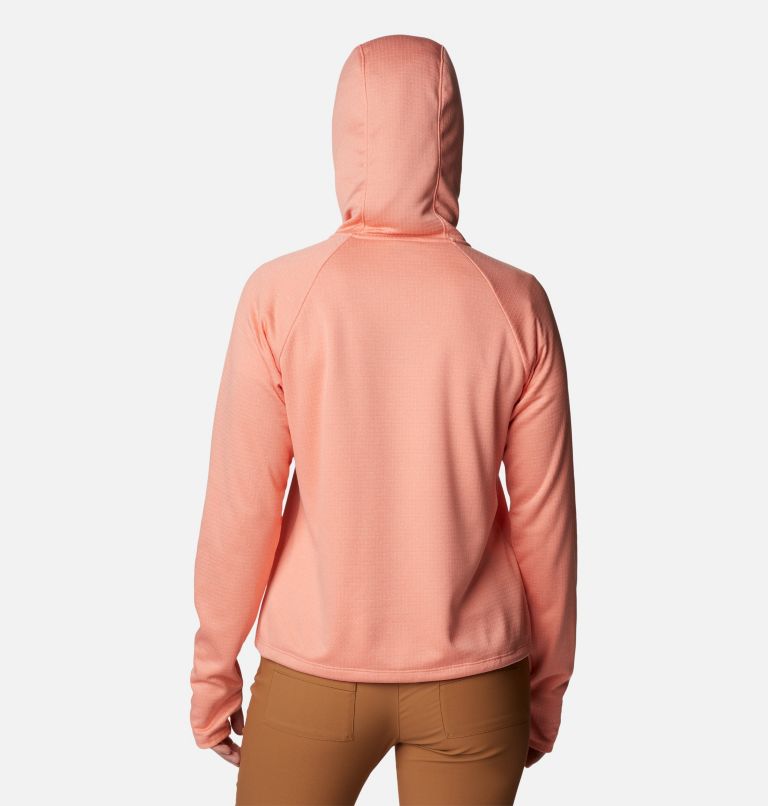 Boundless Trek Grid Fleece | 828 | XS, Color: Summer Peach Heather, Peach Blossom, image 2