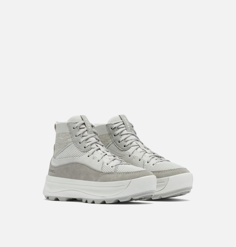 Women's ONA 503 Knit Mid Sneaker, Color: Moonstone, Dove, image 2