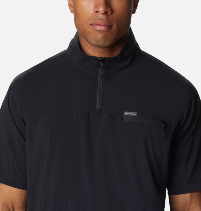 Men's Canyon Gate Woven Short Sleeve Shirt, Color: Black, image 4