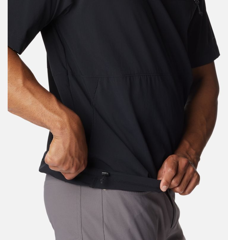 Thumbnail: Men's Canyon Gate Woven Short Sleeve Shirt, Color: Black, image 5