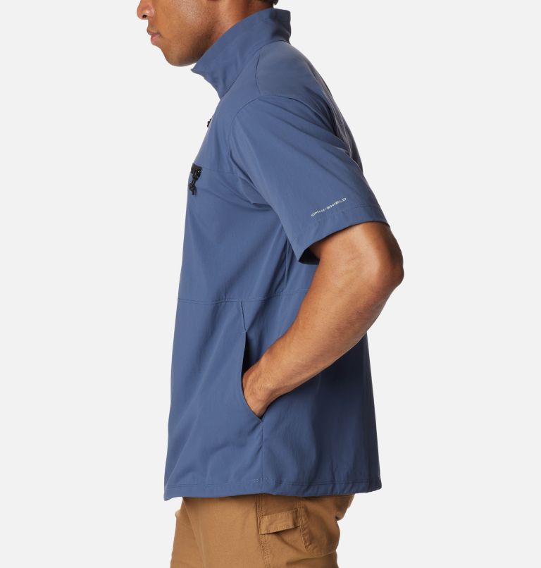 Men's Canyon Gate Woven Short Sleeve Shirt, Color: Dark Mountain, image 3