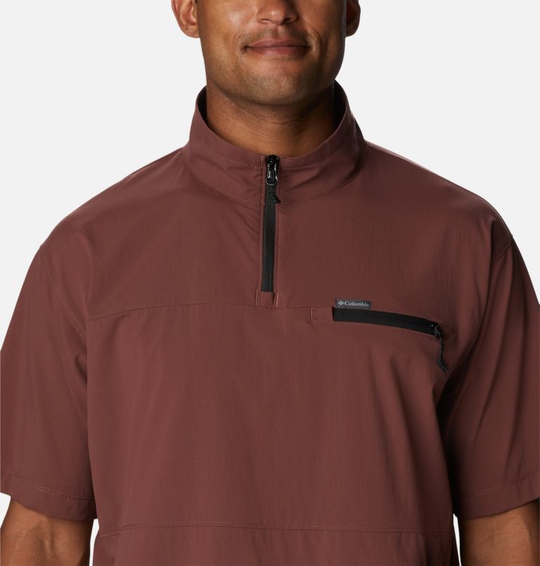 Men's Canyon Gate Woven Short Sleeve Shirt, Color: Light Raisin, image 4