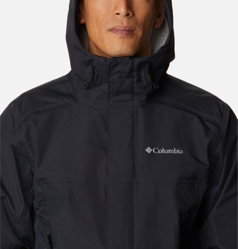 Thumbnail: Men's Discovery Point Rain Shell Jacket, Color: Black, image 4