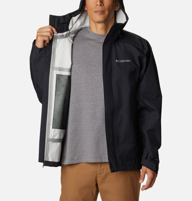 Thumbnail: Men's Discovery Point Rain Shell Jacket, Color: Black, image 5