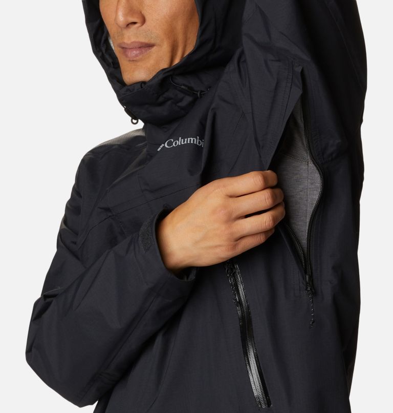 Thumbnail: Men's Discovery Point Rain Shell Jacket, Color: Black, image 7