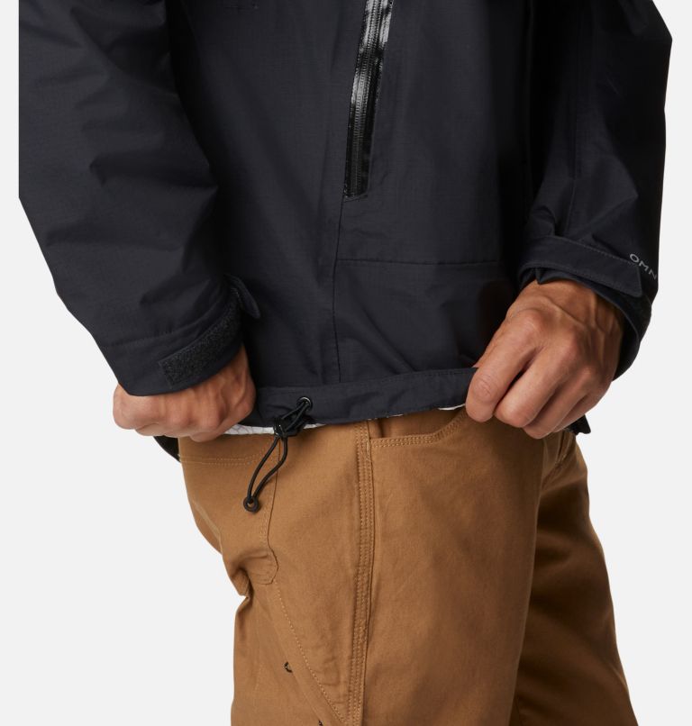 Thumbnail: Men's Discovery Point Rain Shell Jacket, Color: Black, image 8
