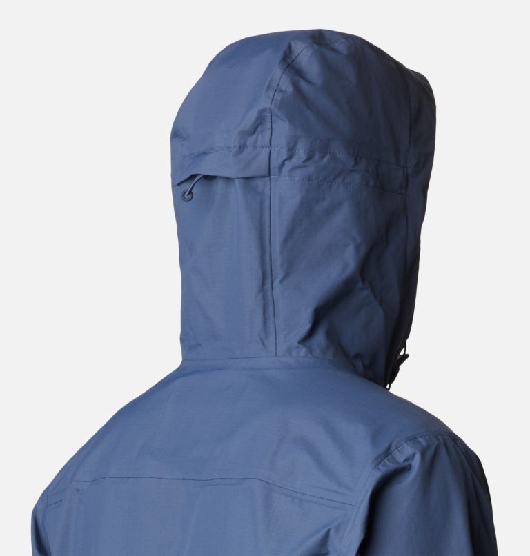 Thumbnail: Men's Discovery Point Rain Shell Jacket, Color: Dark Mountain, Collegiate Navy, image 7
