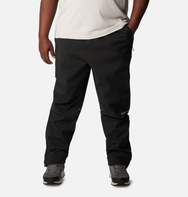 Pantalones de senderismo para hombre con cinturón, pantalones impermeables  para exteriores de secado rápido (gris, 42 ancho x 32 largo)