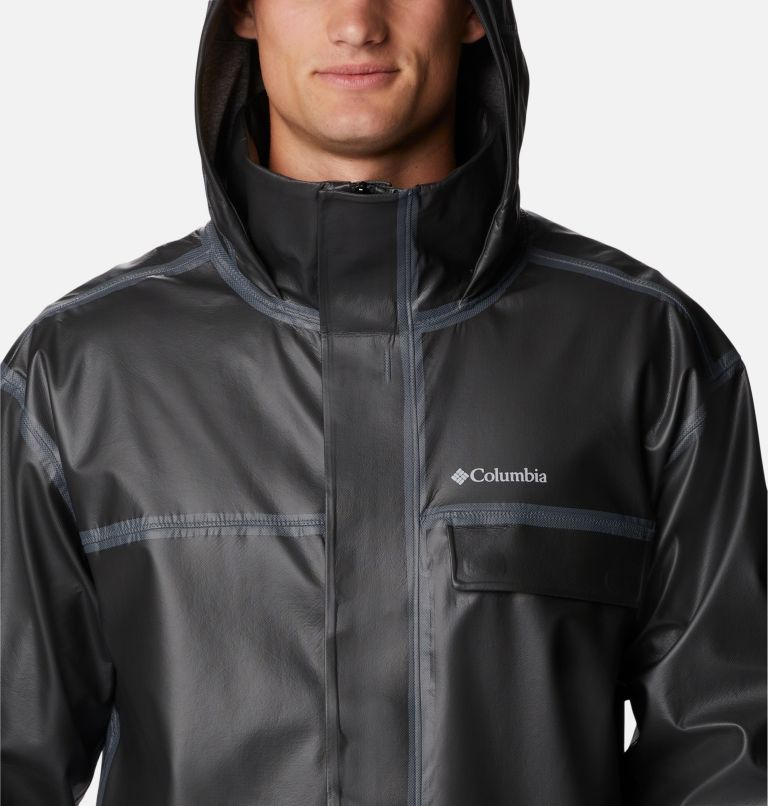 Men's Coral Ridge OutDry Extreme Rain Jacket, Color: Black, image 4