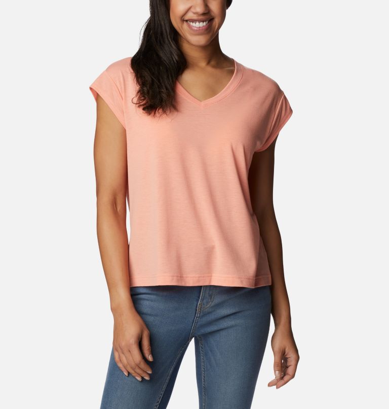 Thumbnail: Women's Boundless Beauty Tee, Color: Summer Peach, image 1