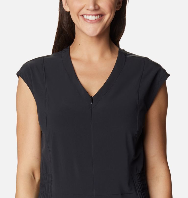 Women's Black V-Neck Scrub Top