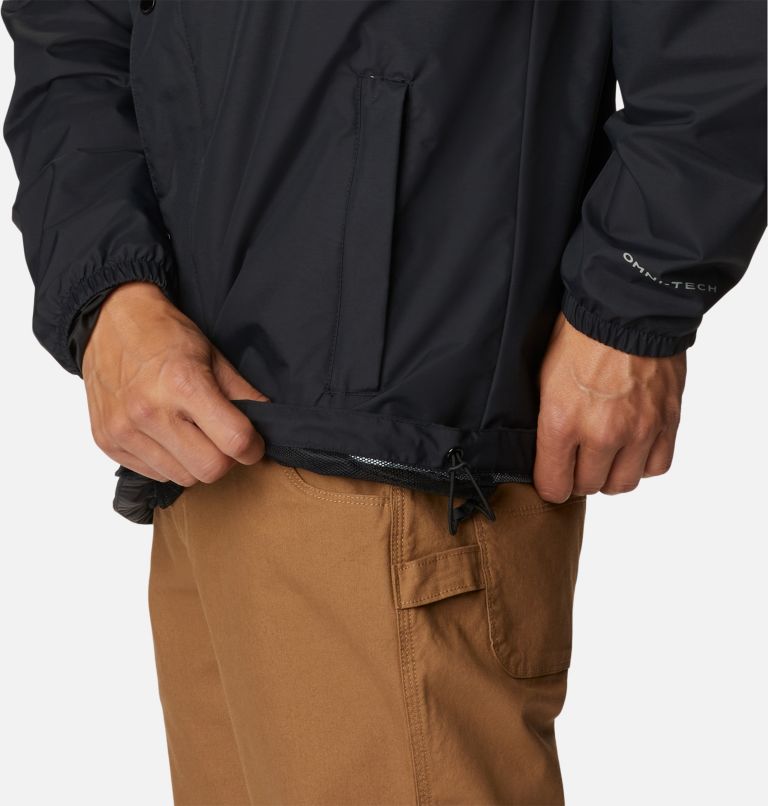 Thumbnail: Mens's Cedar Cliff Rain Jacket, Color: Black, image 6