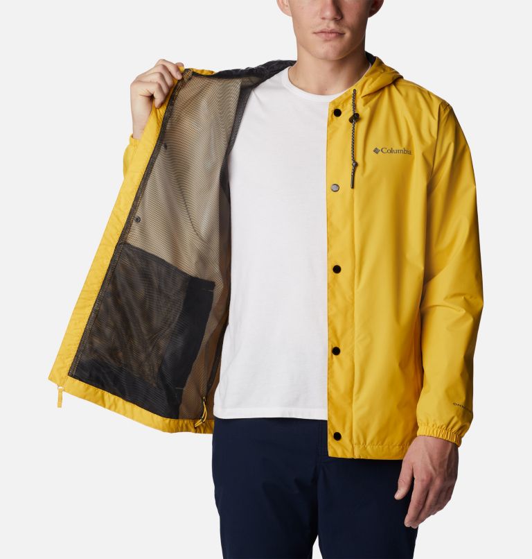Mens's Cedar Cliff Rain Jacket, Color: Golden Nugget, image 5