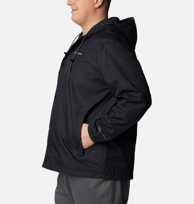 Men's Cedar Cliff Rain Jacket - Big, Color: Black, image 3