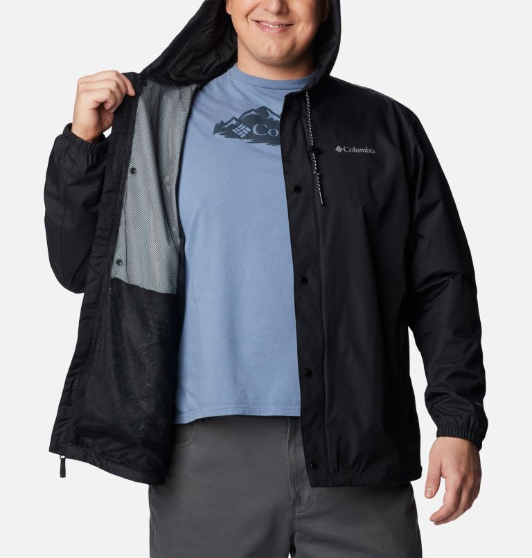 Men's Cedar Cliff Rain Jacket - Big, Color: Black, image 5