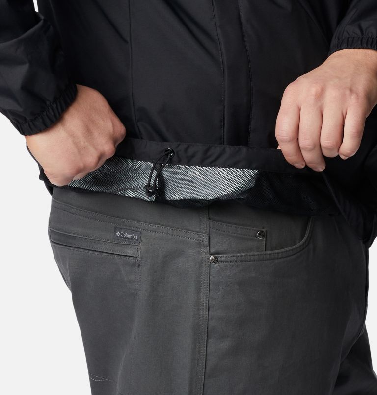 Men's Cedar Cliff Rain Jacket - Big, Color: Black, image 6