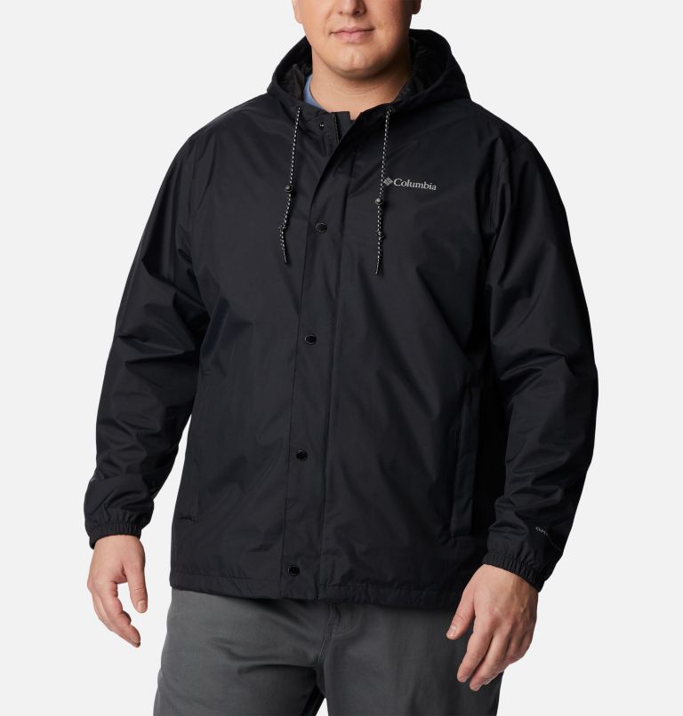 Men's Cedar Cliff Rain Jacket - Big, Color: Black, image 1