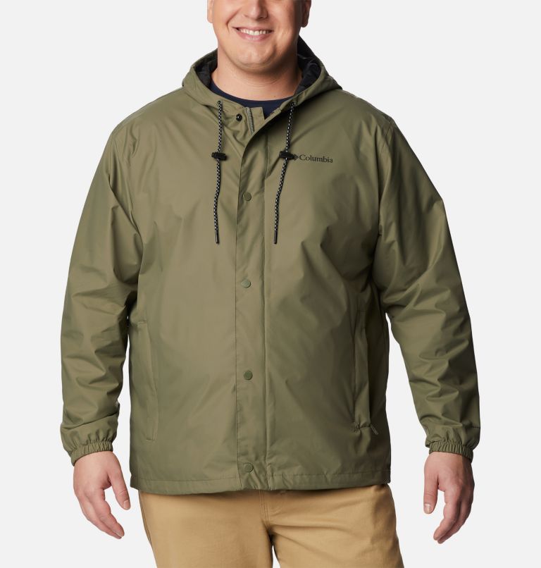 Men's Cedar Cliff Rain Jacket - Big, Color: Stone Green, image 1