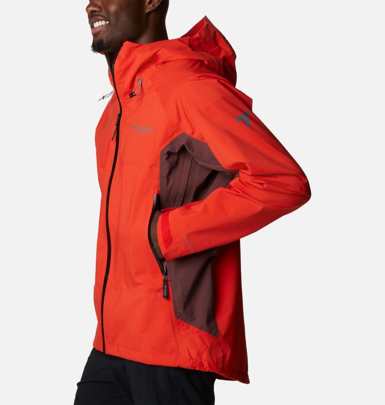 Thumbnail: Men's Mazama Trail Waterproof Jacket, Color: Spicy, Black, Light Raisin, image 3