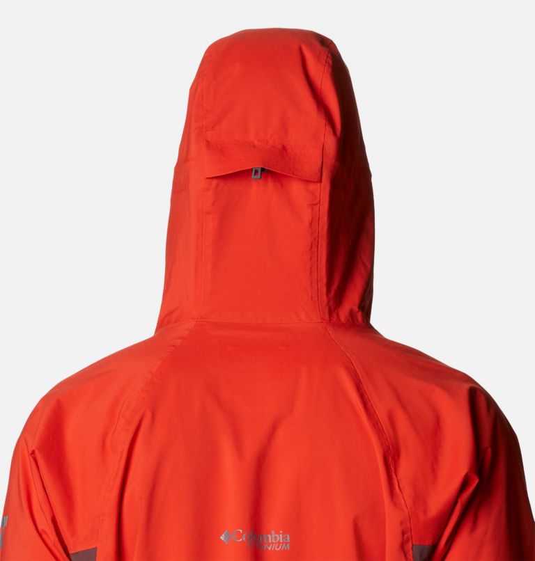 Men's Mazama Trail Waterproof Jacket, Color: Spicy, Black, Light Raisin, image 7