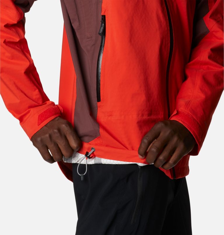 Thumbnail: Men's Mazama Trail Waterproof Jacket, Color: Spicy, Black, Light Raisin, image 10