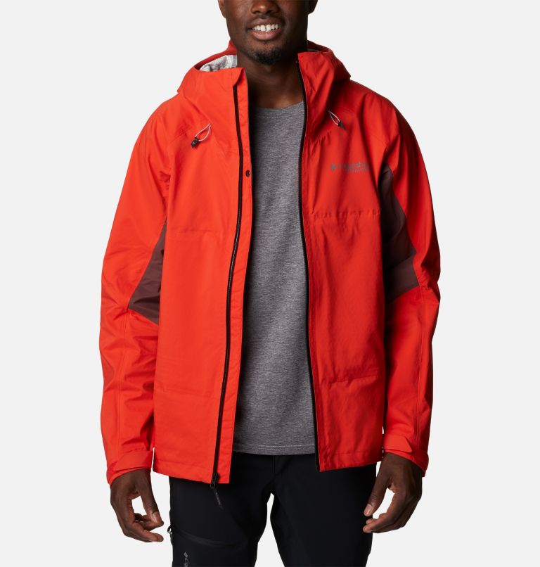 Men's Mazama Trail Waterproof Jacket, Color: Spicy, Black, Light Raisin, image 11