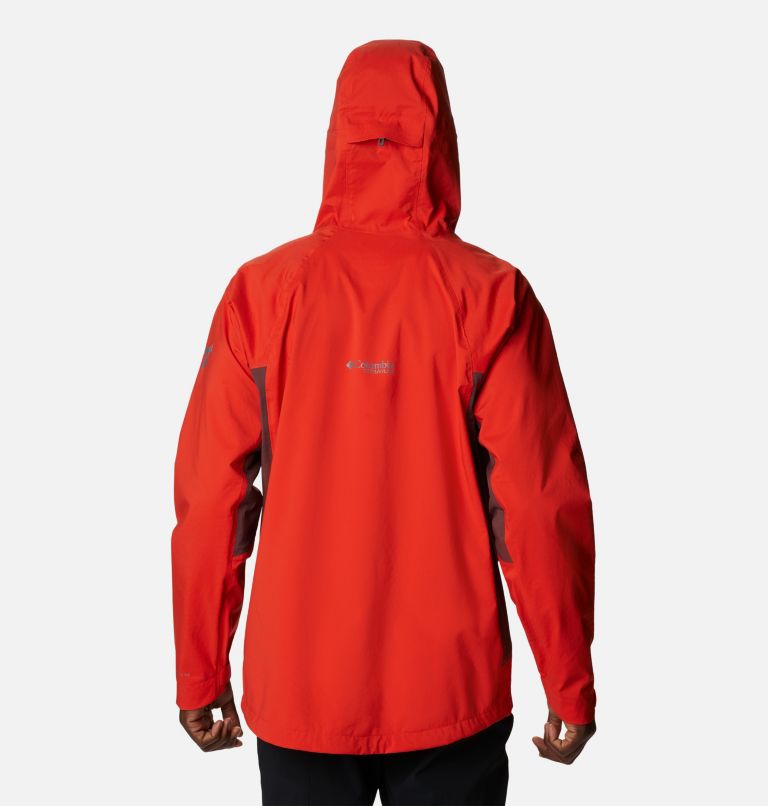 Men's Mazama Trail Waterproof Jacket, Color: Spicy, Black, Light Raisin, image 2