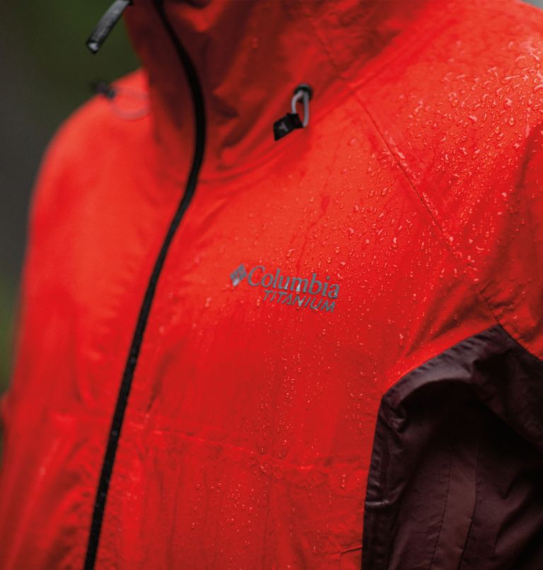Thumbnail: Men's Mazama Trail Waterproof Jacket, Color: Spicy, Black, Light Raisin, image 15