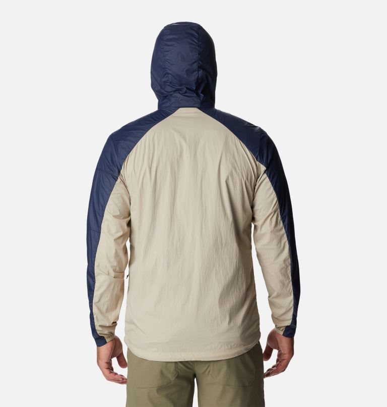 Coupe-vent Loop Trail Homme, Color: Ancient Fossil, Collegiate Navy, image 2